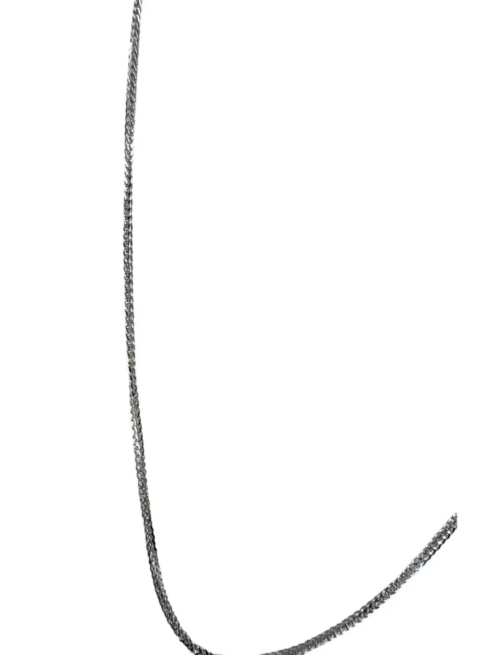 Solid 999 Fine Silver Chopin Chain Necklace 1.2mm 18
